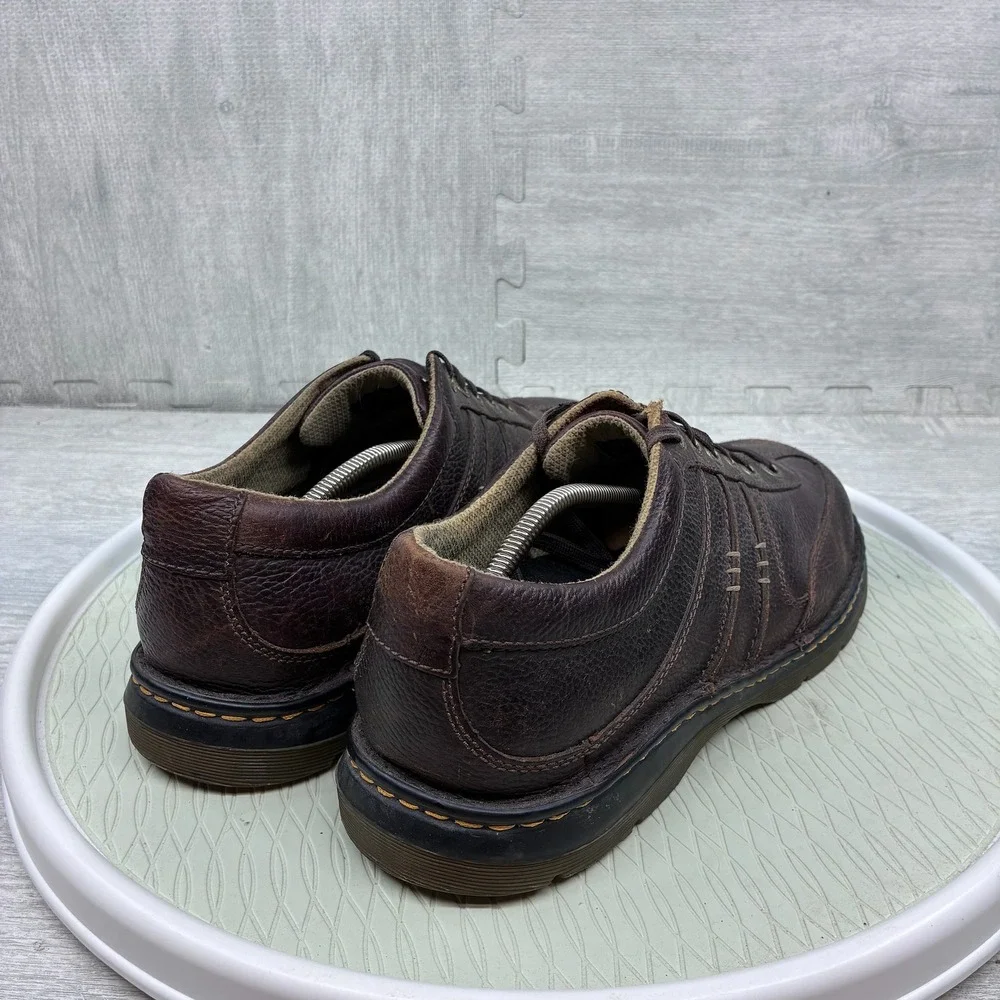 Dr. Martens Dark Brown Leather Lace-Up Oxfords